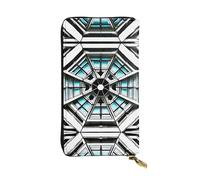 XZDZWK Large Capacity Octagon Building Handheld Wallet Soft Material Multifunctional Design Anti-Loss Privacy Protection
