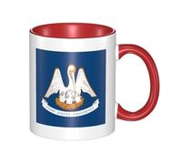 XZDZWK Louisiana State Flag Classic Mug Stylish Durable and Red Fade-Resistant Suitable for Home Office and Restaurant Use