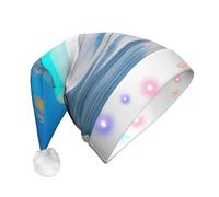 XZDZWK Maldives Holidays Print Christmas Hat with Blinking LED Lights Festival Headwear for Party Decoration and Holiday