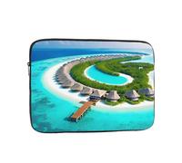 XZDZWK Maldives Scenery Laptop Bag Convenient Shockproof 15 inch Stylish Print for Business Travel Work and Office