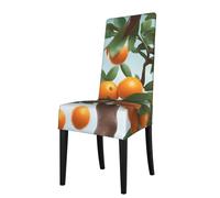 XZDZWK Many Oranges on the Tree Pattern Chair Covers Elasticity Protective Case Scratch-Resistant Print Comfortable Easy to Install