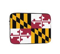 XZDZWK Maryland State Flag Laptop Bag Convenient Shockproof 10 inch Stylish Print for Business Travel Work and Office