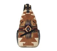XZDZWK Native American Patterns Casual Crossbody Chest Bag With Multi Pocket Design Suitable For Commuting And Working Daily