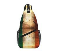XZDZWK Retro Irish Flag Casual Crossbody Chest Bag With Multi Pocket Design Suitable For Commuting And Working Daily