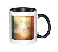 XZDZWK Retro Irish Flag Classic Mug Stylish Durable and Black Fade-Resistant Suitable for Home Office and Restaurant Use