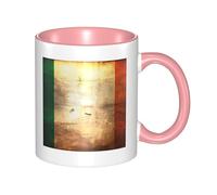 XZDZWK Retro Irish Flag Classic Mug Stylish Durable and Pink Fade-Resistant Suitable for Home Office and Restaurant Use