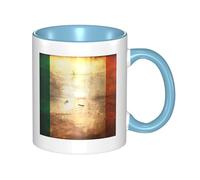 XZDZWK Retro Irish Flag Classic Mug Stylish Durable and Sky Blue Fade-Resistant Suitable for Home Office and Restaurant Use