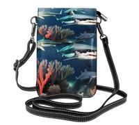 XZDZWK Sharks under the sea Lightweight Anti-Theft Messenger Bag Small Wear-Resistant Portable and Practical for Travel and Daily Use