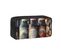 XZDZWK Simple and Spacious 3 Beer Bottles Pen Case Durable Convenient for Storage Outings Sketches Business Trips