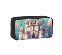 XZDZWK Simple and Spacious Classical Castle Pen Case Durable Convenient for Storage Outings Sketches Business Trips