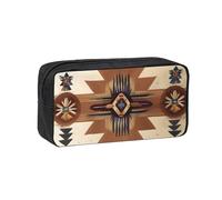 XZDZWK Simple and Spacious Native American Patterns Pen Case Durable Convenient for Storage Outings Sketches Business Trips