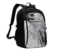 XZDZWK Sketching an eagle Versatile Travel Backpack Light Simple Independent Compartment Large Capacity Multi-pocket