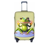 XZDZWK The Funny Frog Doing Yoga Suitcase Covers M Scratch Proof and Dust Proof with Personalized Design for Travel Business and Outdoor Use