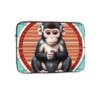 XZDZWK The silent monkey Laptop Bag Convenient Shockproof 12 inch Stylish Print for Business Travel Work and Office