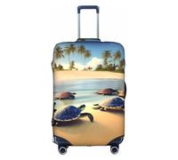 XZDZWK Turtles on The Beach Suitcase Covers M Scratch Proof and Dust Proof with Personalized Design for Travel Business and Outdoor Use
