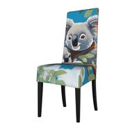 XZDZWK Two cute koalas Pattern Chair Covers Elasticity Protective Case Scratch-Resistant Print Comfortable Easy to Install