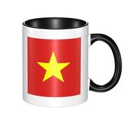 XZDZWK Vietnamese Flag Classic Mug Stylish Durable and Black Fade-Resistant Suitable for Home Office and Restaurant Use