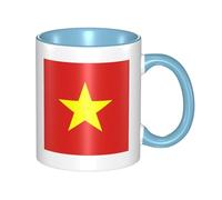 XZDZWK Vietnamese Flag Classic Mug Stylish Durable and Sky Blue Fade-Resistant Suitable for Home Office and Restaurant Use