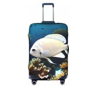 XZDZWK White-Golden Fish Suitcase Covers XL Scratch Proof and Dust Proof with Personalized Design for Travel Business and Outdoor Use
