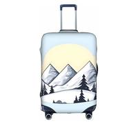 XZDZWK White Snowy Mountains Suitcase Covers S Scratch Proof and Dust Proof with Personalized Design for Travel Business and Outdoor Use