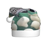 XZDZWK White Tropical Fish Plush Christmas Hat Comfortable and Versatile Headwear Suitable for New Year Activities