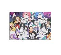 xze Anime Re Zero Poster Room Decorative Canvas Posters Aesthetic Poster Print Wall Art Decor Posters 12x18inch(30x45cm) Unframe-style