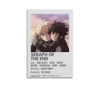 xze Seraph Of The End Anime Poster Room Decorative Canvas Posters Aesthetic Poster Print Wall Art Decor Posters 12x18inch(30x45cm) Unframe-style