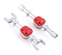 XZEIT Metal Front & Rear Bridge Axle Housing Case 1/12 RC Car MN D90 D91 D96 MM99S FJ45 Defender Upgrade Parts Accessories (Color : 1set silver)