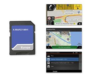 Xzent X-MAP27-MH1: Micro SD Card with Motorhome Navigation for XZENT X-427 and X-F270, Maps for Europe, Camping P.O.I. Package, 1 Year Free Map Updates