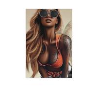 XZGTHYTYUY A Fiery Personality Under The Sun Her Story Is Written by Tattoos Canvas Poster Wall Art Decor Print Picture Paintings for Living Room Bedroom Decoration 16x24inch(40x60cm)