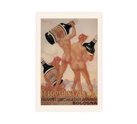 XZGTHYTYUY ANTIQUE ITALIAN AD - Male Nude Art, Antique Wall Art, Art Nouveau Wall Art Canvas Poster Bedroom Decor Landscape Office Room Decor Gift 08x12inch(20x30cm)
