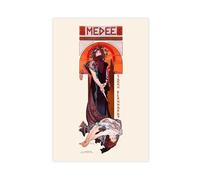 XZGTHYTYUY ANTIQUE MUCHA PRINT - Theatre De La Renaissance, Art Nouveau Canvas Poster Bedroom Decor Landscape Office Room Decor Gift 08x12inch(20x30cm)