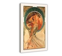 XZGTHYTYUY ART NOUVEAU PRINT - The Arts Poetry, Art Nouveau Canvas Poster Bedroom Decor Landscape Office Room Decor Gift 20x30inch(50x75cm)