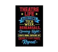 XZGTHYTYUY Funny Theater Life For Act Indoor Art Wall Picture Canvas Poster Wall Art Decor Print Picture Paintings for Living Room Bedroom Decoration 12x18inch(30x45cm)
