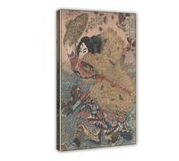 XZGTHYTYUY Kinhyōshi Yōrin, Hero of The Suikoden Canvas Poster Wall Art Decor Print Picture Paintings for Living Room Bedroom Decoration 20x30inch(50x75cm)