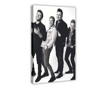 XZGTHYTYUY Legendary Band Westlife Black And White Canvas Poster Wall Art Decor Print Picture Paintings for Living Room Bedroom Decoration 12x18inch(30x45cm)