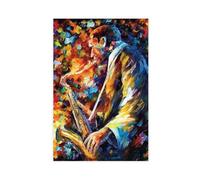 XZGTHYTYUY People Celebrities Musicians John Coltrane - John Coltrane I by Leonid Afremov Canvas Poster Wall Art Decor Print Picture Paintings for Living Room Bedroom Decoration 20x30inch(50x75cm)