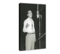 XZGTHYTYUY The Famous American Singer Perry Como Retro Poster Canvas Poster Wall Art Decor Print Picture Paintings for Living Room Bedroom Decoration 08x12inch(20x30cm)