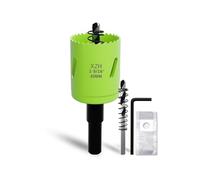 XZH 40mm Bi-Metal Hole Saw Kit with Arbor & Pilot Bit - Effortless Smooth Cutting for Wood, Plastic, Drywall & Thin Metal - Ideal for Downlight Installation & DIY Projects