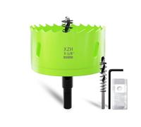 XZH 80mm Bi-Metal Hole Saw Kit with Arbor & Pilot Bit - Effortless Smooth Cutting for Wood, Plastic, Drywall & Thin Metal - Ideal for Downlight Installation & DIY Projects