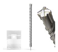 XZH SDS Plus Masonry Drill Bits - 32mm x 600mm, Professional Tungsten Carbide Cross Tip, Long SDS Hammer Drill Bits for Wall, Stone, Concrete, Brick