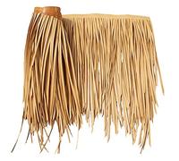 Xzhan Tiki bar grass for roof New Upgrade Plam Runner Roll Artificial Mexican Thatch Tile,Serve You For 15 Years,Straw Roof For Tiki Hut Bar Garden Patio (Size:19.6''H*39.3''L,Color:Palm)
