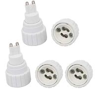 XzhixiangKing 5Pcs Heat Resistant G9 to GU10 Base Lamp Holder Socket Converter Adapter, LED Light Screw Adapter Converter