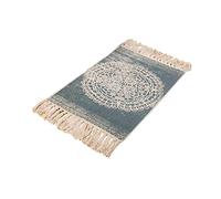 XzhixiangKing Boho Area Rugs for Living Room, 60 x 90 cm Small Cotton Woven Area Rugs, with Tassel, for Kitchen, Bedroom, Laundry Room, Entryway Indoor (Color B)