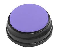 XzhixiangKing Dog Buttons Talk Training, Voice Recording Button, 30 Second Record & Playback Interactive Dog Toys (Purple)