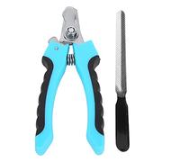 XzhixiangKing Dog Nail Clippers, Professional Pet Nail Clipper, Suitable for Cats, Rabbits and Guinea Pigs, Stainless Steel (Lake blue trumpet)