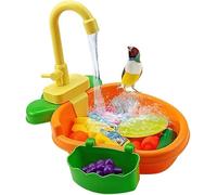 XzhixiangKing Pet Parrots Bird Bathtub, Bird Feeder Pet Pool Swimming Pool Toy, for Bird Parrot, Small Pet (Color D)