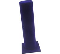 XzhixiangKing Vertical Tower Hair Tie Scrunchie Organizer, Velvet Jewelry Stand, for Jewelry, Bracelets, Headbands, Hair Ties (Deep blue)