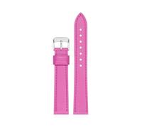 Xzhomfm 10-22mm Colorful Lizard Pattern Waterproof Cow Leather Watch Strap with Silver Pin Buckle, Purple, 18mm