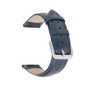 Xzhomfm 10-24mm Unembossed Supple Hong Kong Calf Leather Watch Strap, Red, 20mm